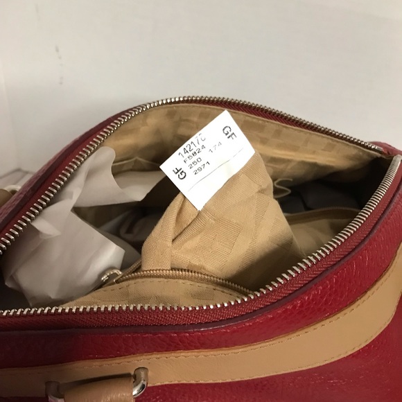 FURLA PEBBLE LEATHER SATCHEL - Picture 5 of 11